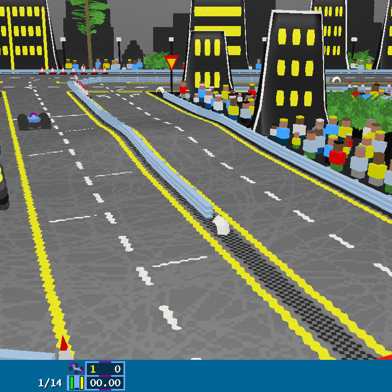 GeneRally track Silhouette City